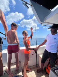 Fun fishing in nusa penida